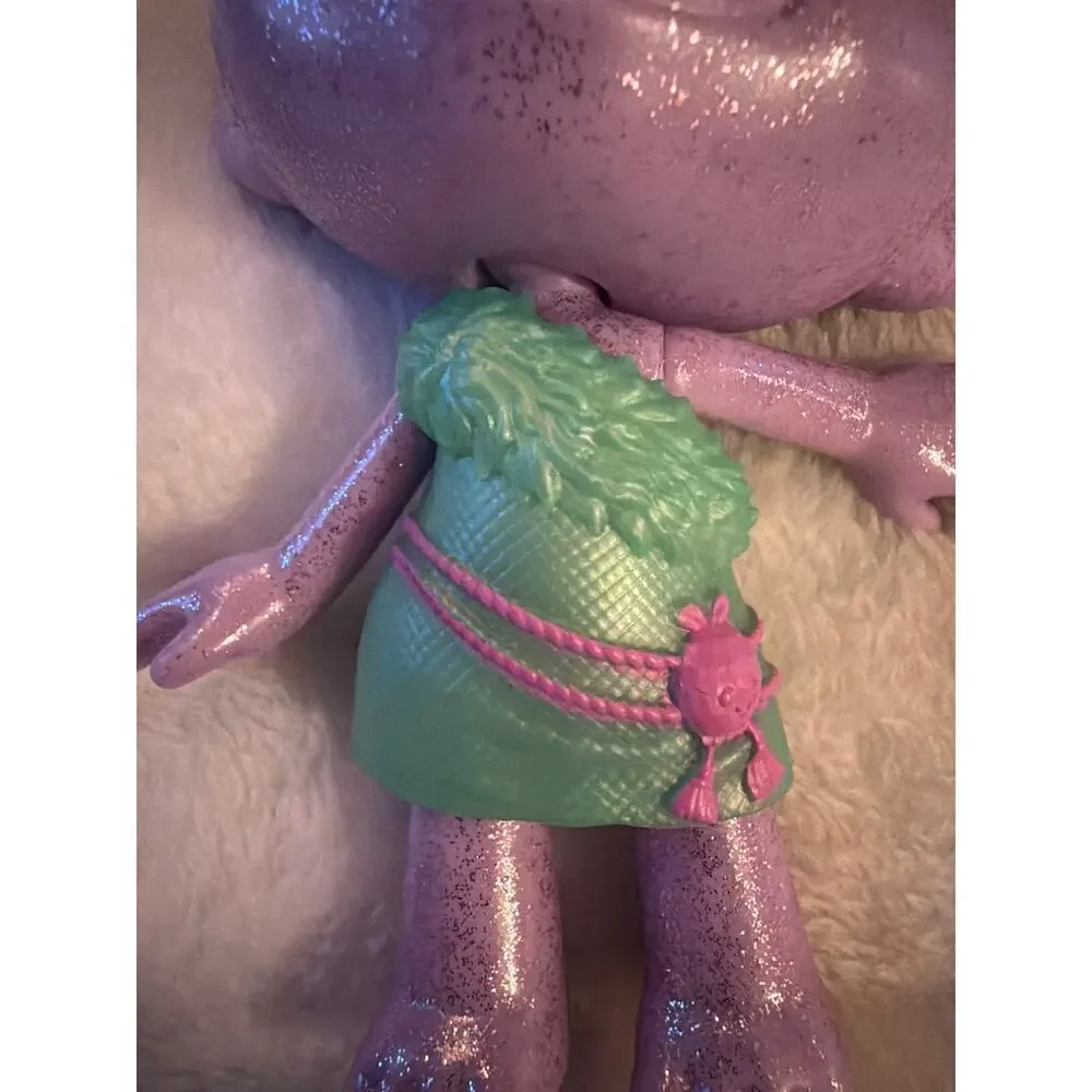 2015 DreamWorks Trolls Gia Grooves Purple Glitter Doll Pink Hair Hasbro 5